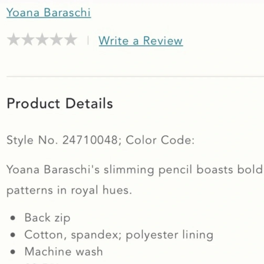 Anthropology Baraschi pencil Skirt - Picture 3 of 7